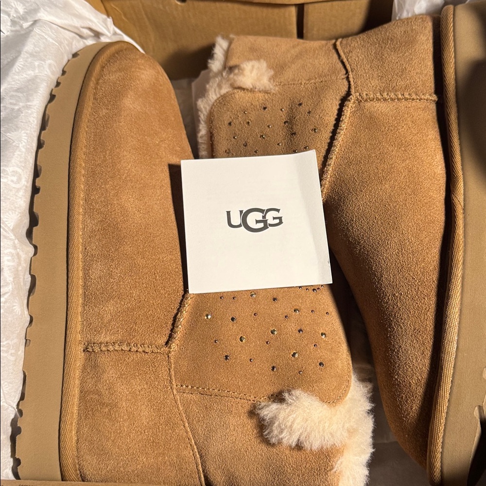 UGG Chestnut Suede Boots - Picture 9 of 10
